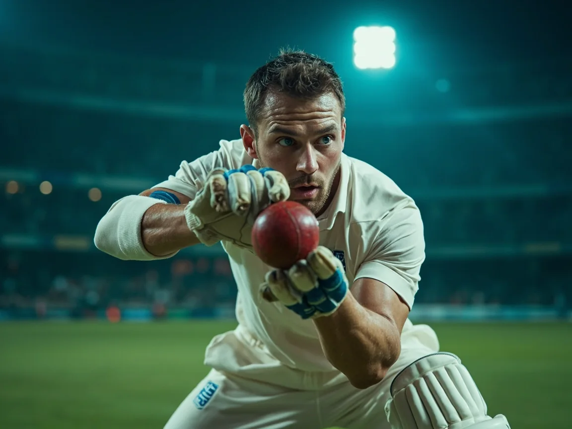 Unbranded wicketkeeper collecting a ball cleanly during a practice session
